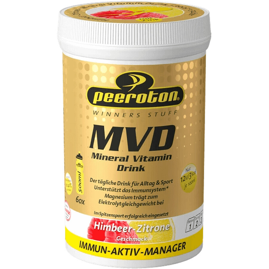 Peeroton MVD Minerale Vitamine Drink met frambozen- en citroensmaak 300 g