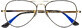 Glassa Lunettes anti-lumi&#232;re bleue PCG 09, dioptrie : +0,50, noir et or