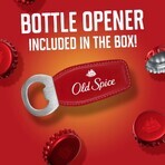 Old Spice Footballer - gift set with solid deodorant, Captain shower gel with sandalwood and citrus notes and bottle opener