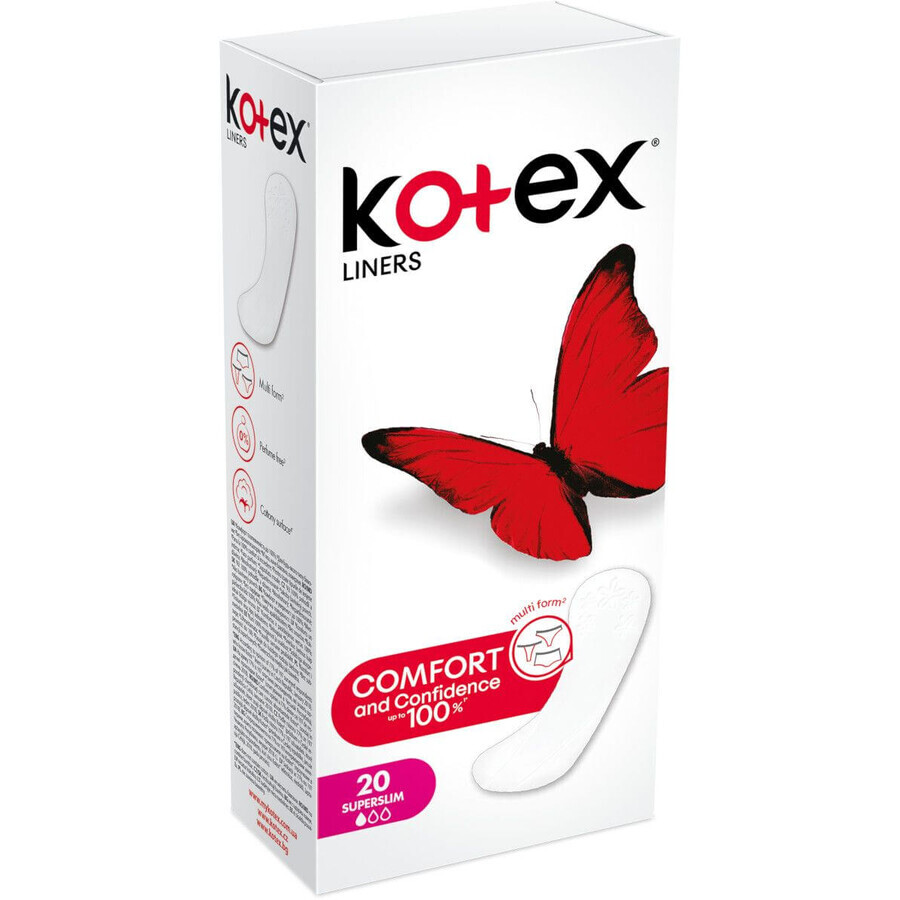 Kotex® ® SuperSlim Liners 20 pcs