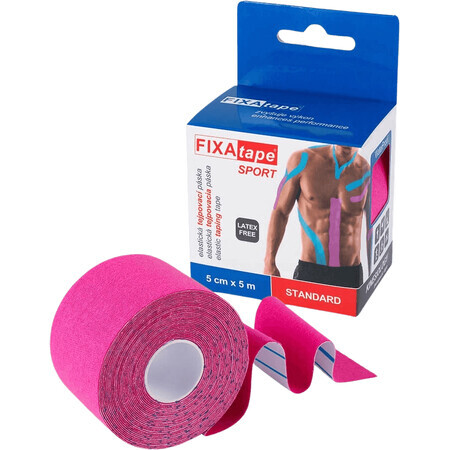 FixAtape Sport Kinésiologie Kinésiologie Rose 5 m