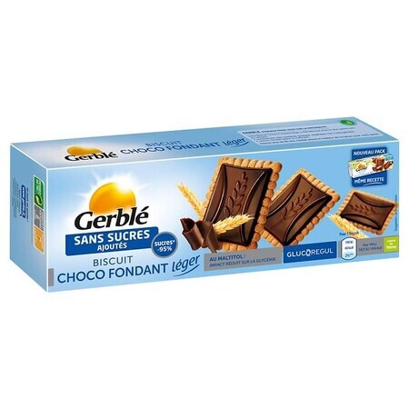 Kekse mit dunkler Schokolade ohne Zuckerzusatz, 126 g, Gerble