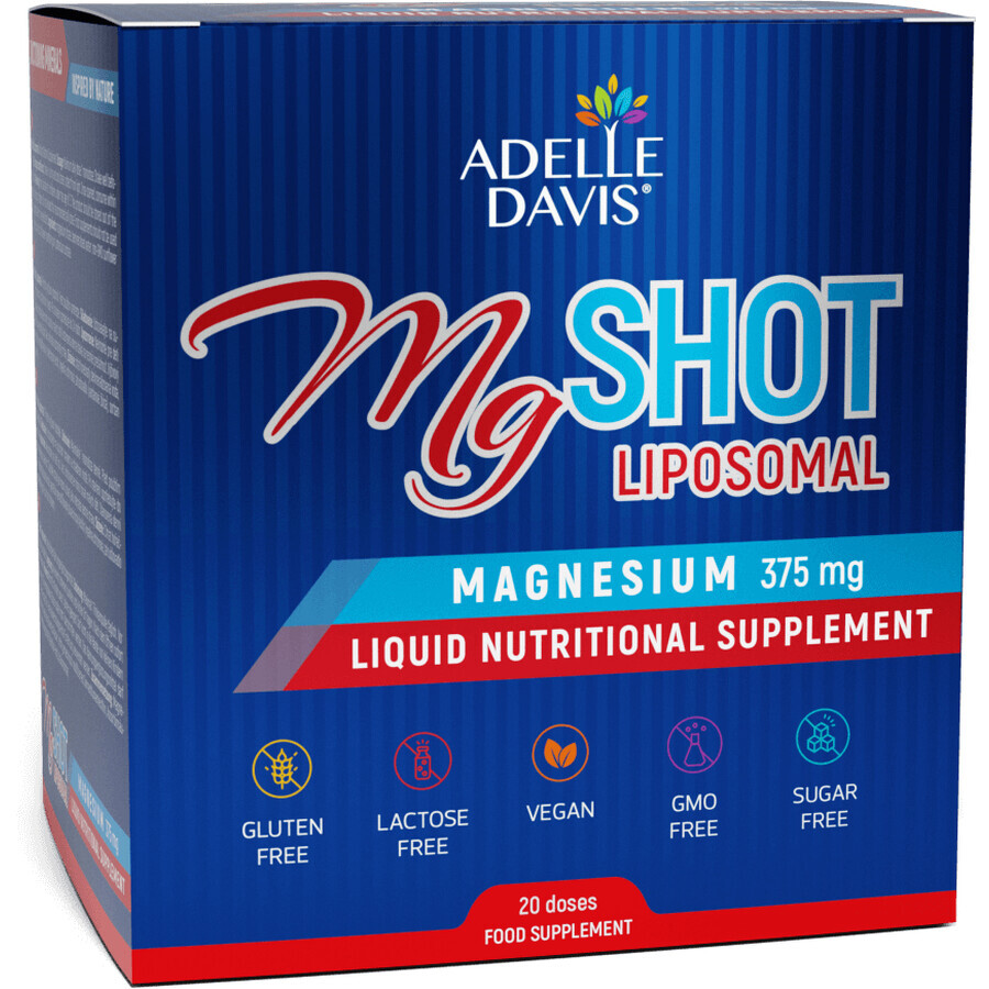 Adelle Davis MgSHOT Lipozomal 20 flacons