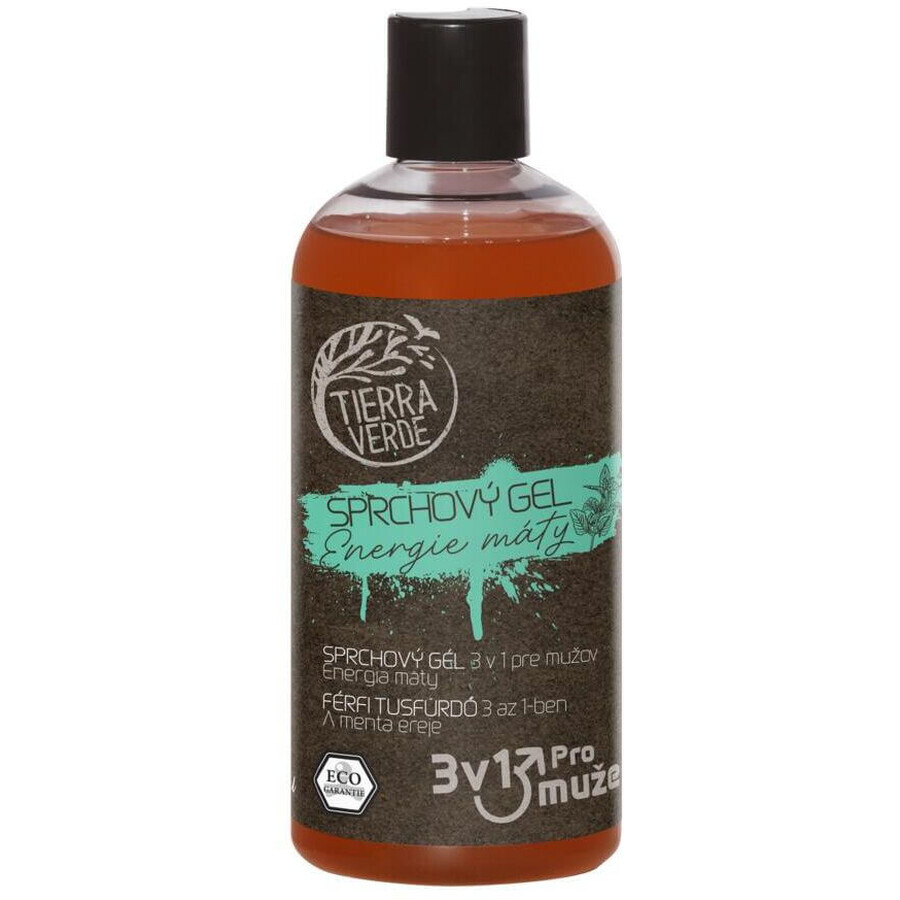 Tierra Verde Gel Douche Homme Menthe Energie 500 ml