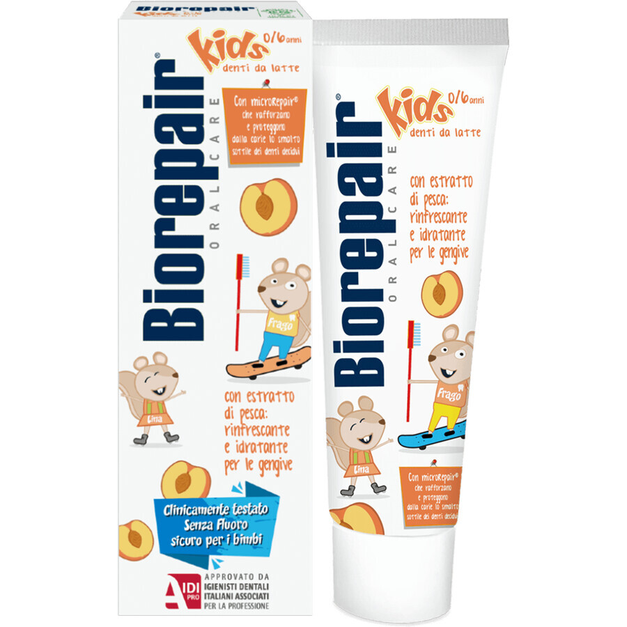 Biorepair Baby Paste 0-6 ans, pêche 50 ml