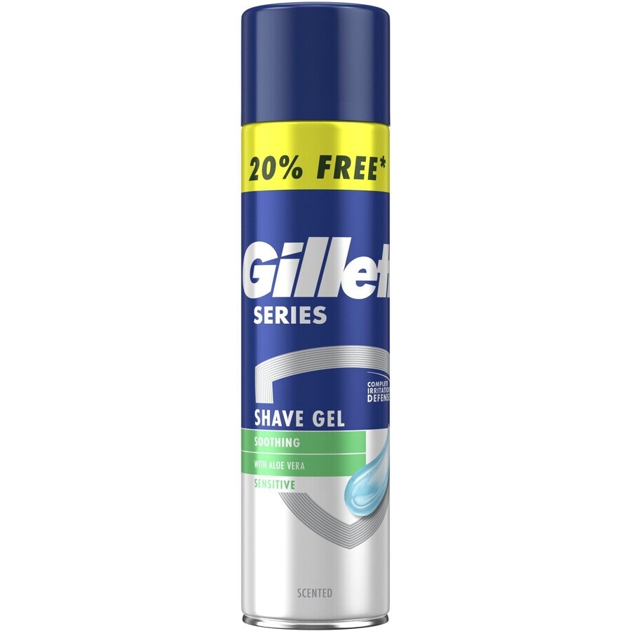 Gel de bărbierit pentru bărbați Gillette Series Sensitive 240 ml