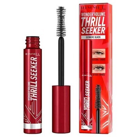 Rimmel London Wonder Volume Thrill Seeker Extreme Black Volume and Lengthening Mascara Extreme Black 8ml