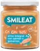 Smileat Saumon bio avec riz brun et l&#233;gumes &#224; l&#39;huile d&#39;olive extra vierge 10M+ 230 g