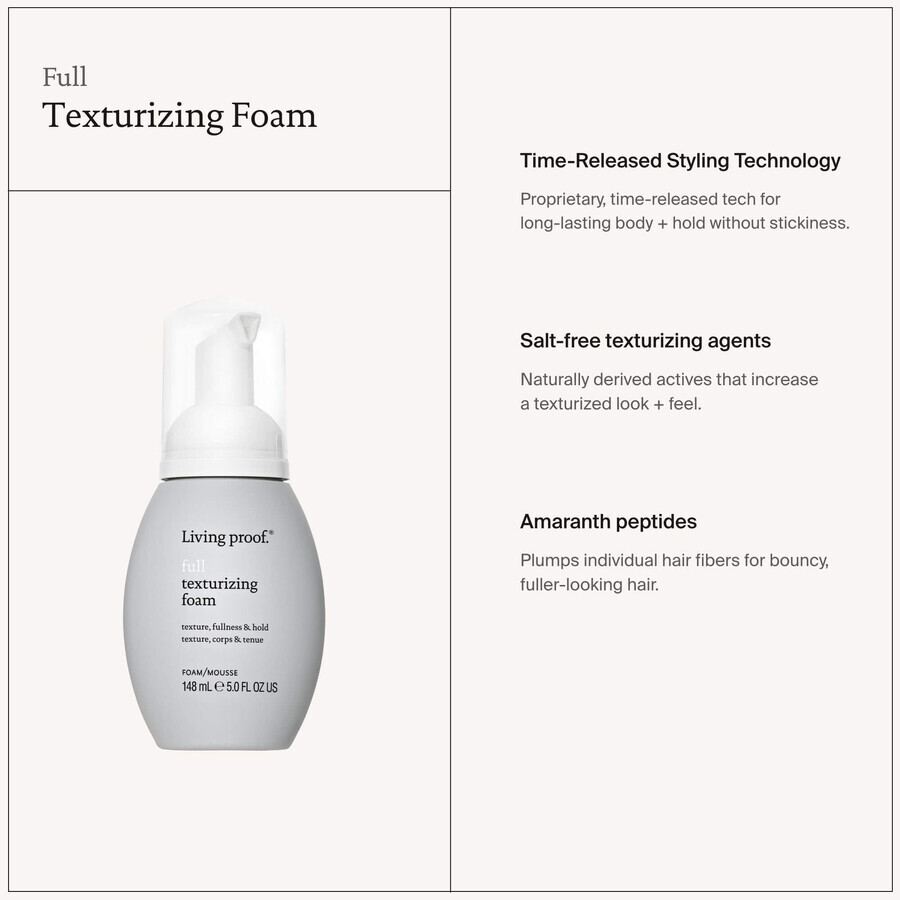 Living Proof Full Foaming Texturising Foam 148 ml