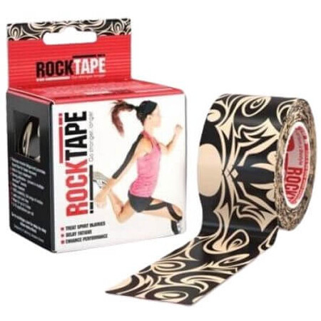 Bande kinésiologique RockTape Design - tatouage 5 m