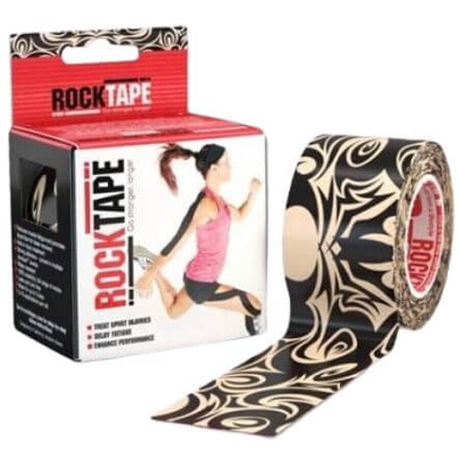 Bande kinésiologique RockTape Design - tatouage 5 m