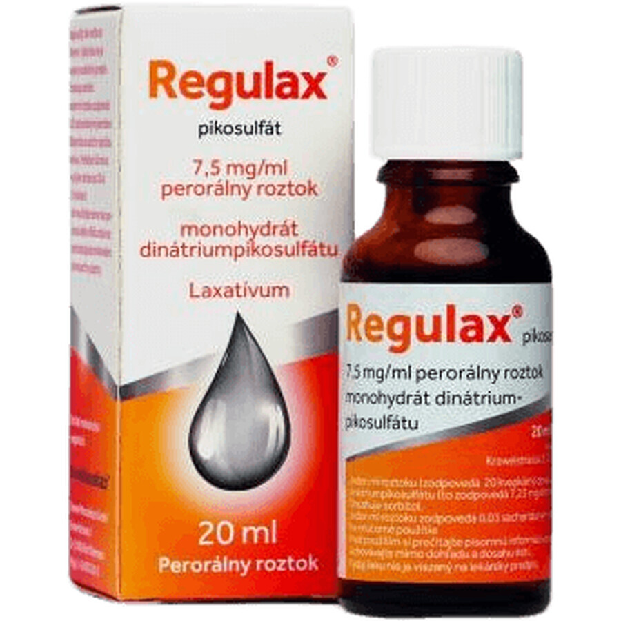 Régulax picosulfate solution orale 20 ml