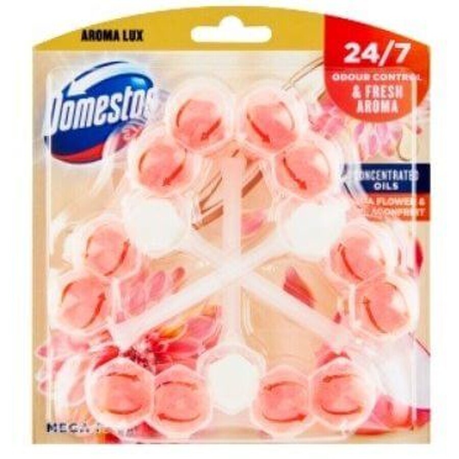 Domestos Aroma Lux Dahlia Flower & Dragonfruit WC block 3 x 55 g