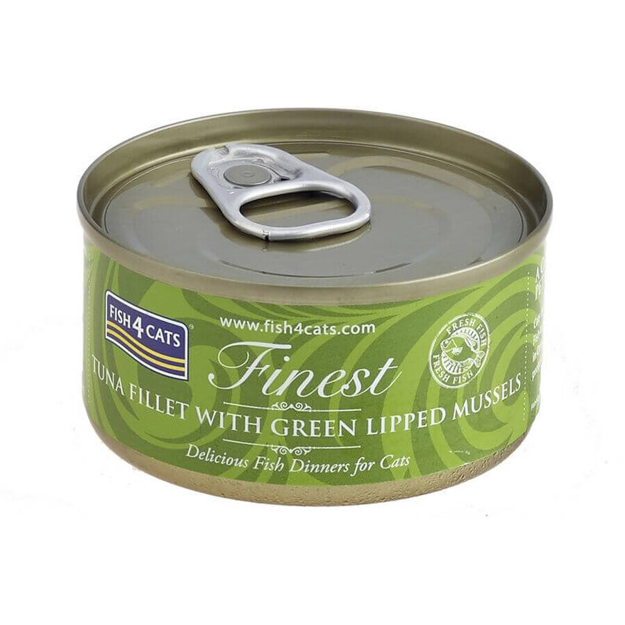 Fish4Cats Cibo in scatola per gatti Finest Tuna con cozze 70 g