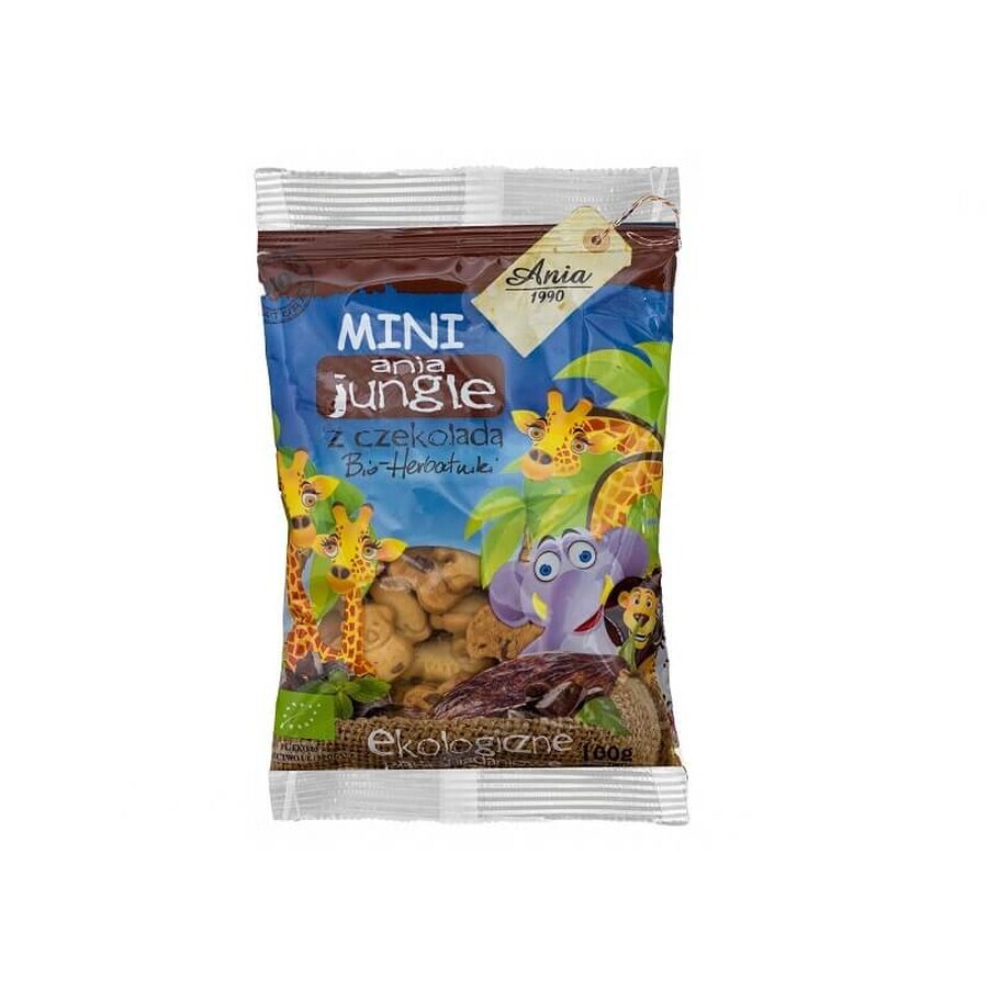 Biscuits au chocolat Eco Mini Jungle, 100 g, Ania