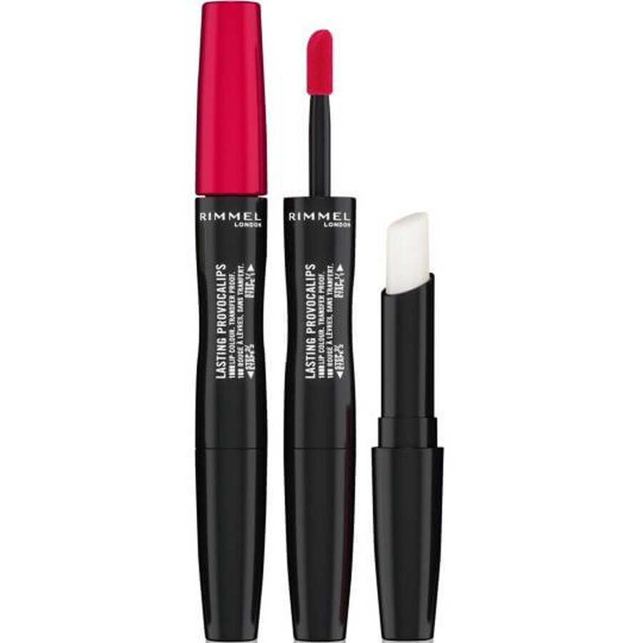 Rimmel London Lasting Provocalips Rouge à lèvres liquide longue durée à double extrémité 500 Kiss The Town Red 7.5 ml