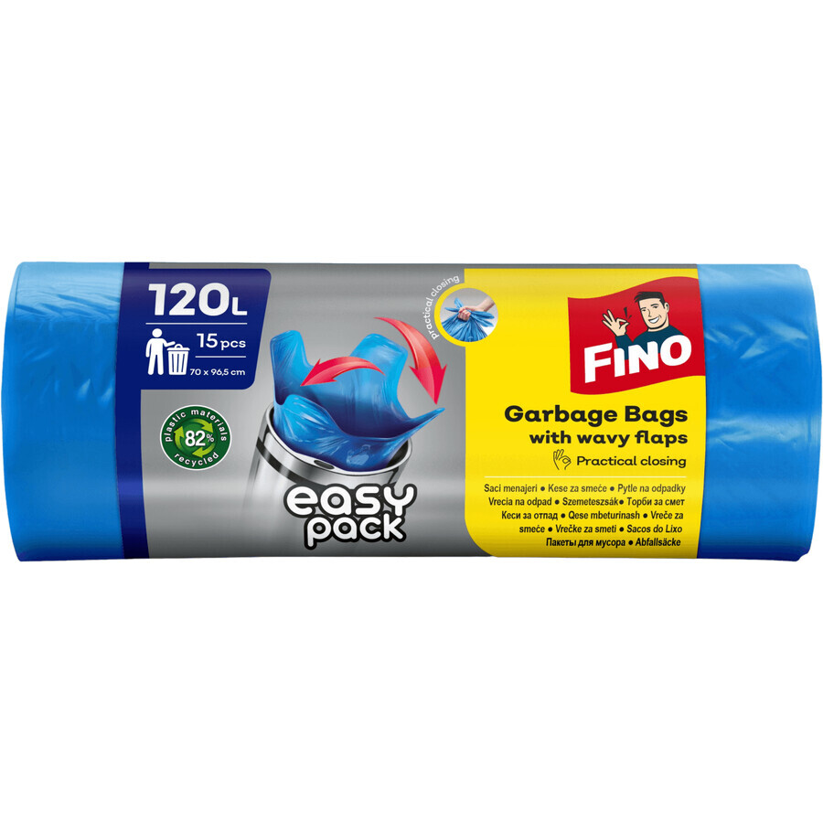 Saci Fino HD Easy Pack, 22 μm, 15 x 120 l