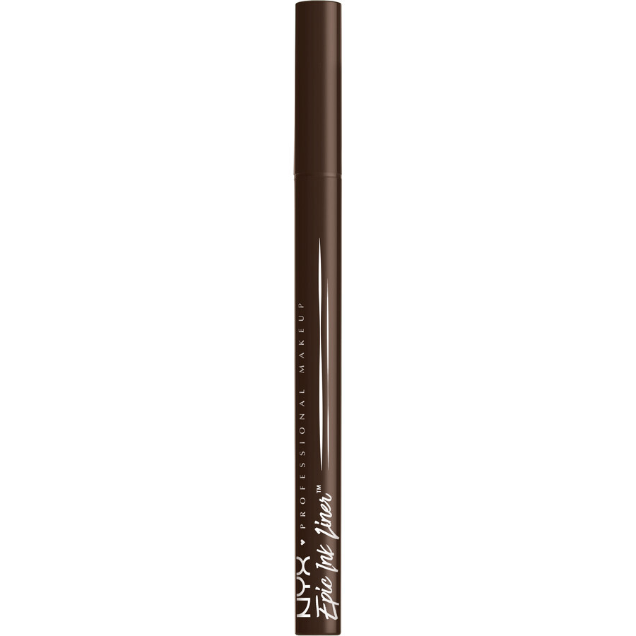 NYX Professional Makeup Epic Ink Liner, eyeliner waterproof - Chocolat Noir