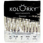 Kolorky Night Moments - Universe - XL (12-25 kg) couches de nuit écologiques jetables 25 pcs