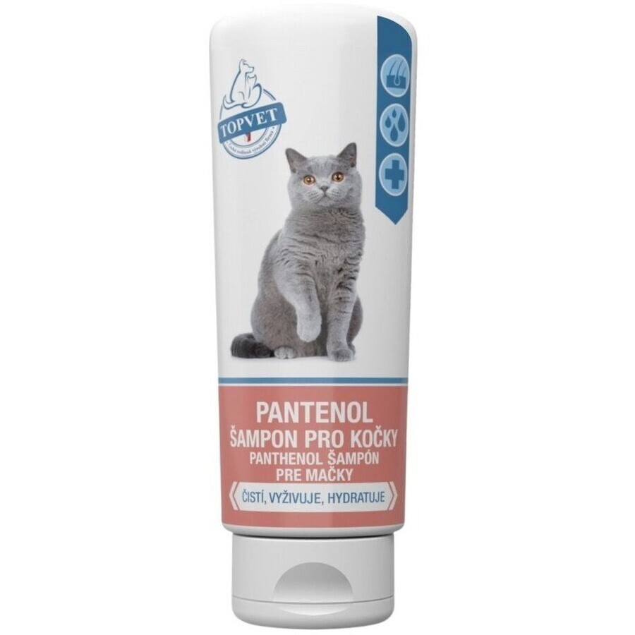 Topvet Shampooing au panthénol pour chats 200 ml