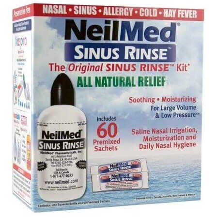 NeilMed Sinus Rinse Isotonic + 60 sachets 240 ml