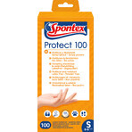 Gants jetables Spontex Protect S 100 pcs