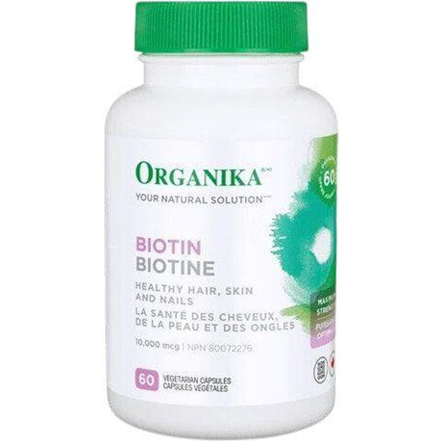 Organika Biotine (vitamine B7) 10 000 mcg, 60 gélules