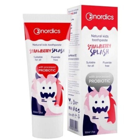 Nordics Natural dentifrice pour enfants aux fraises 50 ml