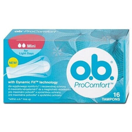 O.b. ProComfort Mini Serviettes hygiéniques 16 pcs