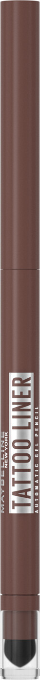 Maybelline New York Tattoo Liner automatic crayon eyeliner gel Smokey Brown crayon eyeliner gel Smokey Brown, 1.3 g