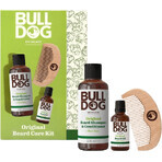 Kit de toilettage pour barbe de bouledogue boîte cadeau originale 3 pcs