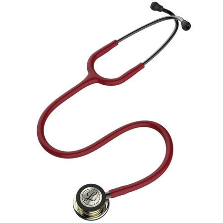 3M Littmann Classic III 5864 Stéthoscope avec finition champagne pour médecine interne bordeaux