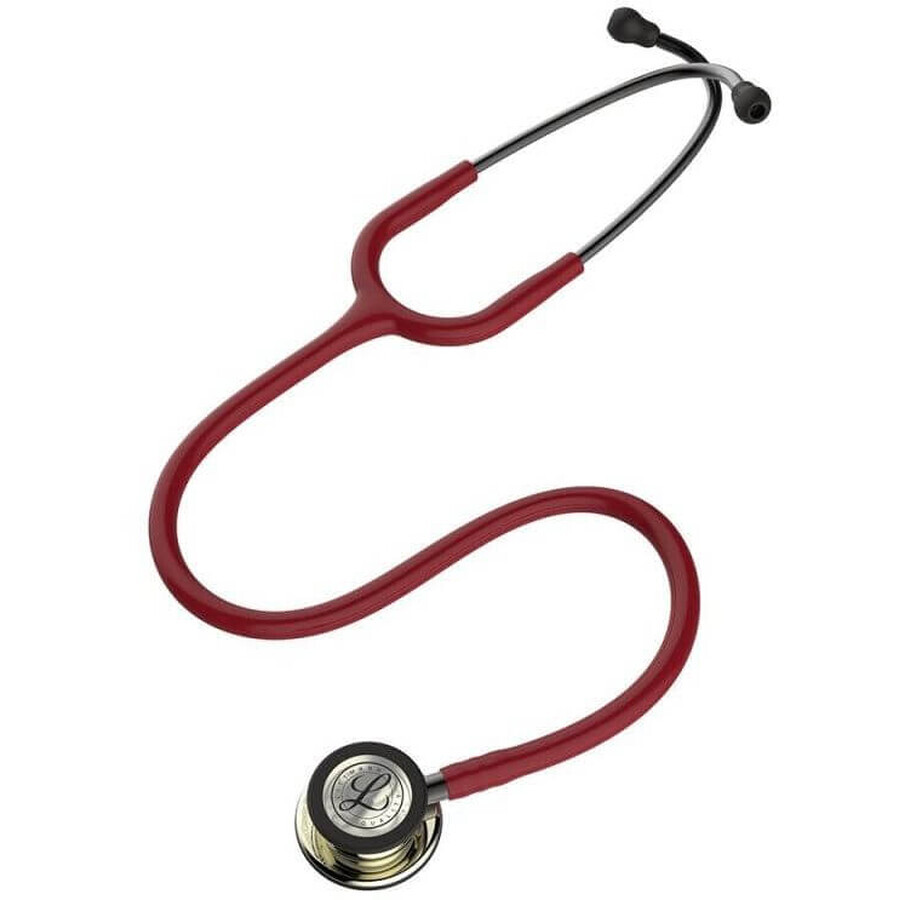 3M Littmann Classic III 5864 Stéthoscope avec finition champagne pour médecine interne bordeaux