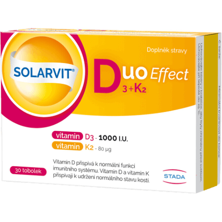 Solarvit DuoEffect D3 + K2 30 gélules