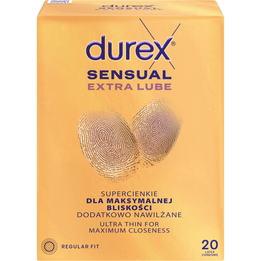 Durex Sensual Extra Lube 20 pcs