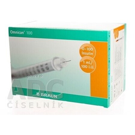 B.Braun BB BB Seringue omnicanale 100 ml, aiguille 0.30x12 mm 100 pcs