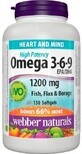 Webber Naturals Omega 3-6-9 1200 mg FORTE 150 g&#233;lules