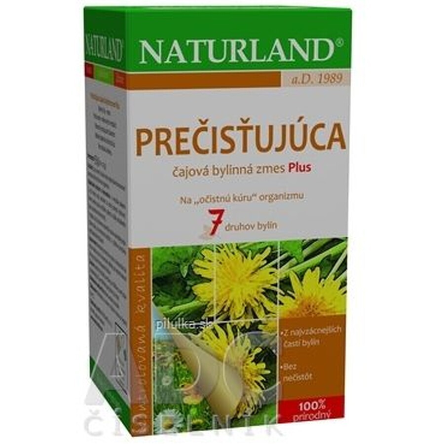 Naturland Purifying Tea Blend plus herbal tea funnel bags 20 x 1,75 g