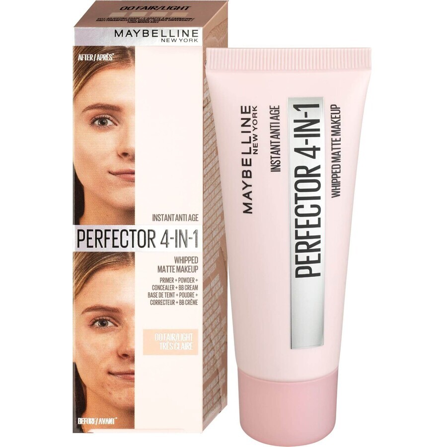 Maybelline New York Instant Perfector Mattifying Make-up 4in1, 00 Fair 30 ml