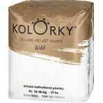 Kolorky Deluxe Fluwelen Broek Wild XL Eco Wegwerpbroekjes, 12-16kg - 17 stuks