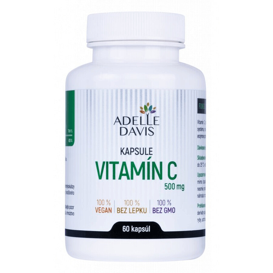 Adelle Davis Vitamine C 500 mg 60 gélules