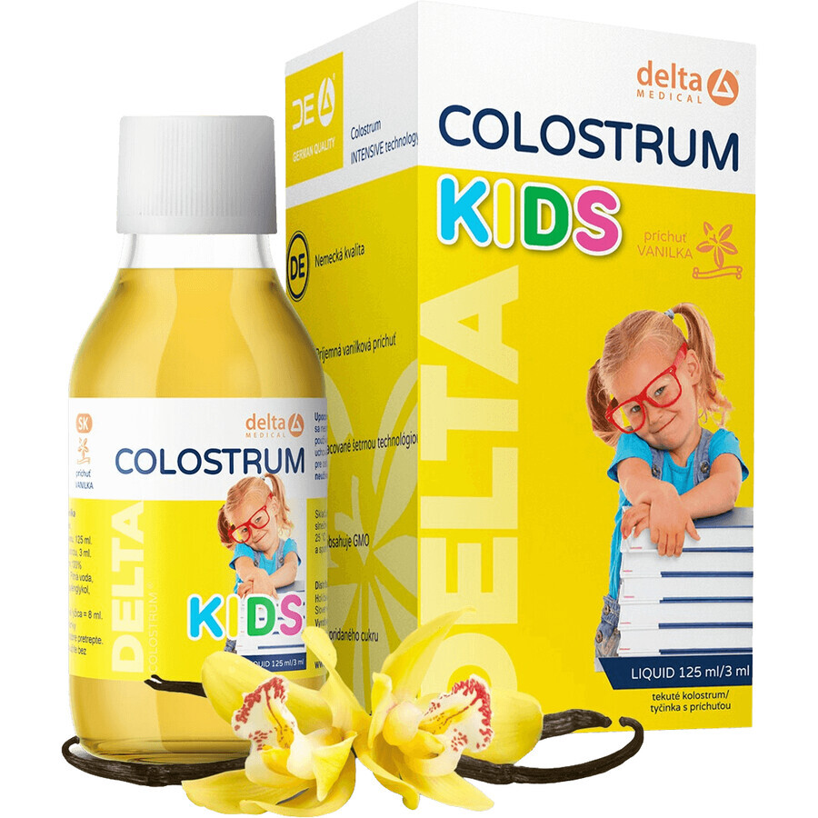 Delta Colostrum Kids, saveur vanille 125 ml