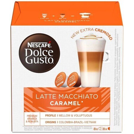 Nescafé Dolce Gusto® Latte Macchiato Caramel capsules de café 16 capsules