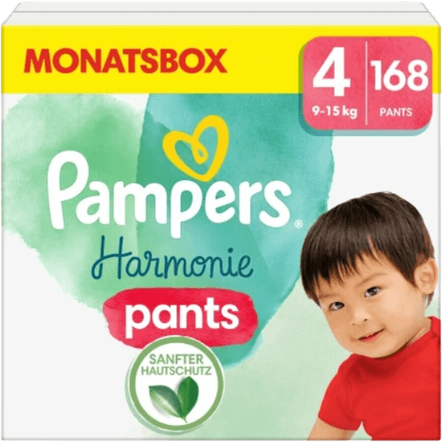 Culotte Pampers Harmonie taille 4 - paquet mensuel 168 pcs