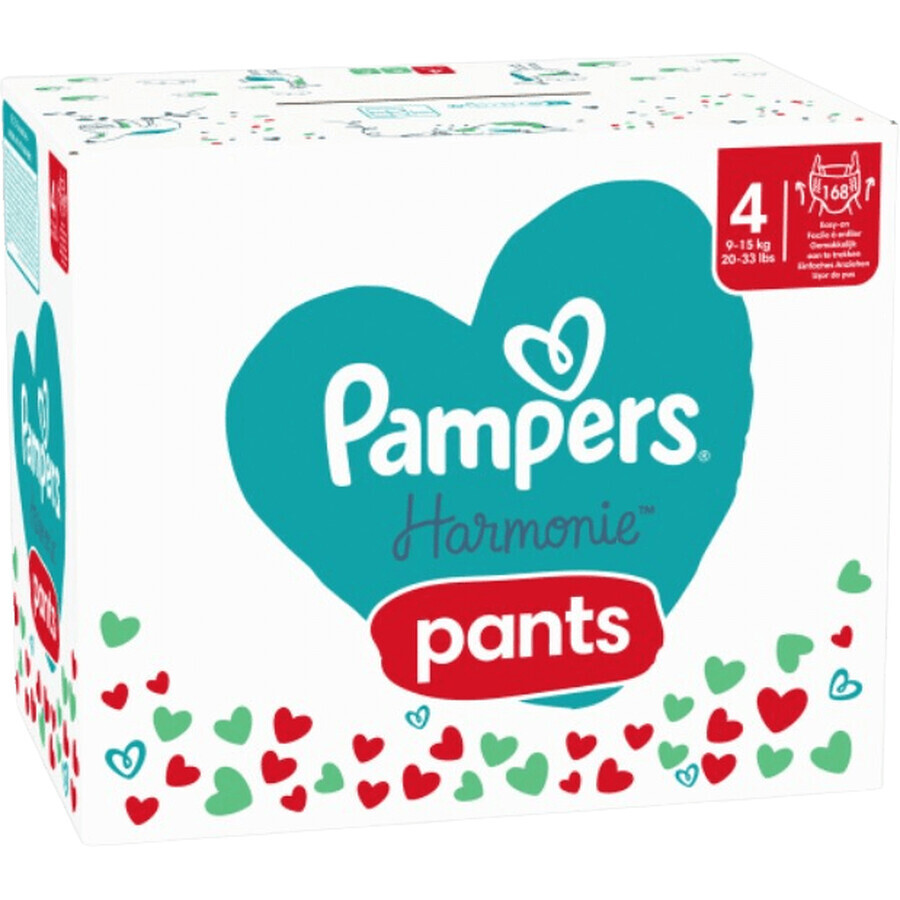 Culotte Pampers Harmonie taille 4 - paquet mensuel 168 pcs