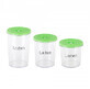 Lauben bo&#238;tes &#224; sceller sous vide 3GT set de trois bo&#238;tes &#224; sceller sous vide 3 pcs