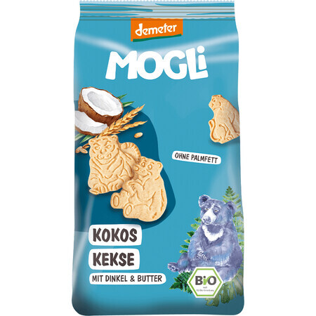 MOGLi Biscotti al cocco bio con certificazione Demeter 125 g