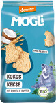 MOGLi Biscuits &#224; la noix de coco bio avec certification Demeter 125 g