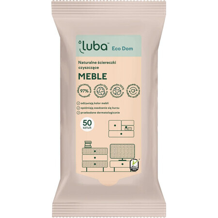 Luba EKO Natural Cleaning Wipes - Furniture 50 pcs