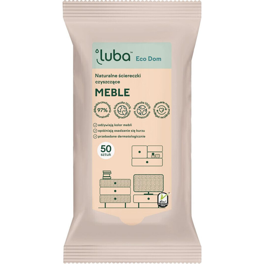 Luba EKO Natural Cleaning Wipes - Furniture 50 pcs